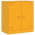 Aparador de acero amarillo mostaza 67x39x73