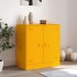 Aparador de acero amarillo mostaza 67x39x73