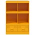 Aparador de acero amarillo mostaza 67x39x95