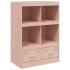 Aparador de acero rosa 67x39x95