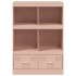 Aparador de acero rosa 67x39x95