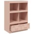 Aparador de acero rosa 67x39x95