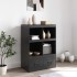 Aparador de acero negro 67x39x95