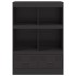 Aparador de acero negro 67x39x95