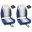 Set de asientos plegables para barco 4 uds con respaldo alto