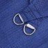 Toldo de vela cuadrado HDPE azul 160 g/m² 7x7