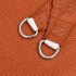 Toldo de vela cuadrado HDPE naranja 160 g/m² 7x7