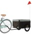 Remolque para bicicleta hierro negro y gris 45