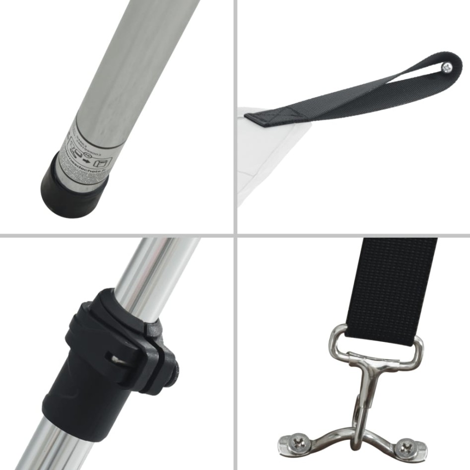 Set de toldo T-Top extensión blanco 174x205x(115-194)