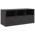 Mueble para TV de acero negro 99x39x44