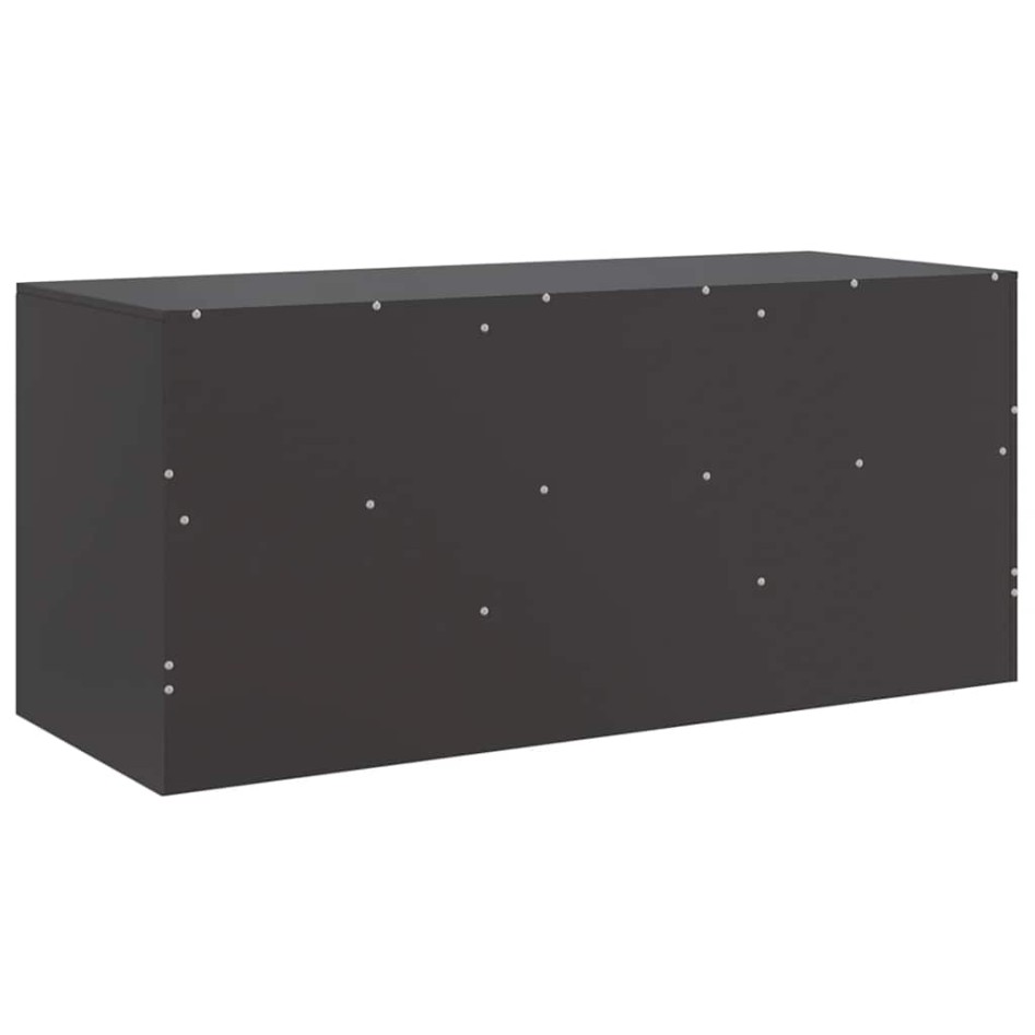 Mueble para TV de acero negro 99x39x44