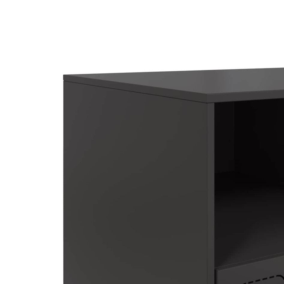 Mueble para TV de acero negro 99x39x44
