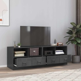 Muebles para TV 2 unidades acero gris antracita 67x39x44