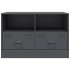 Muebles para TV 2 unidades acero gris antracita 67x39x44