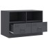Muebles para TV 2 unidades acero gris antracita 67x39x44