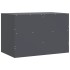 Muebles para TV 2 unidades acero gris antracita 67x39x44