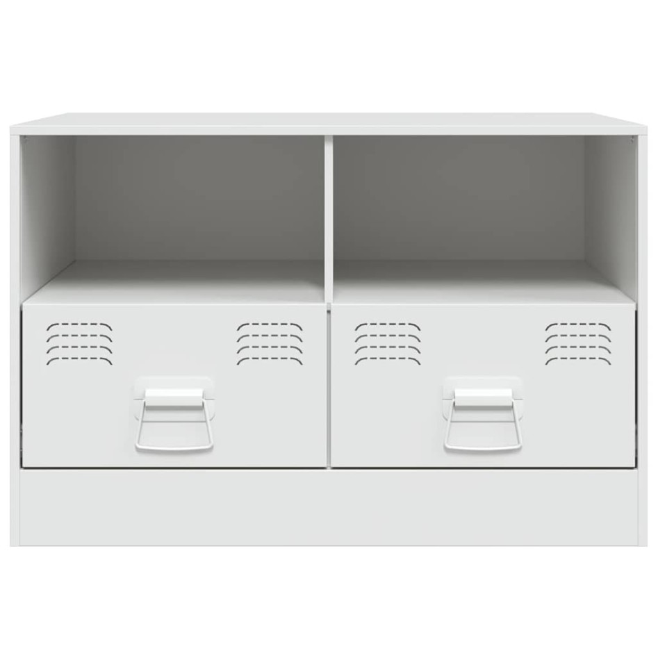Muebles para TV 2 unidades acero blanco 67x39x44