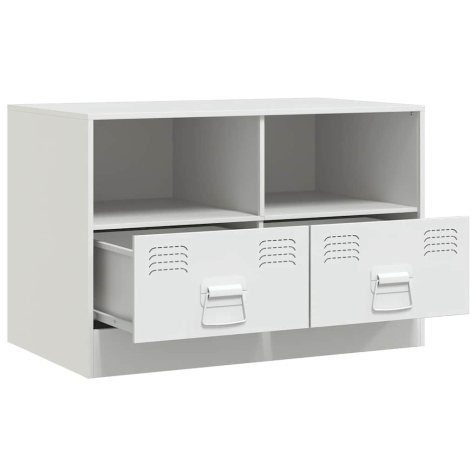 Muebles para TV 2 unidades acero blanco 67x39x44