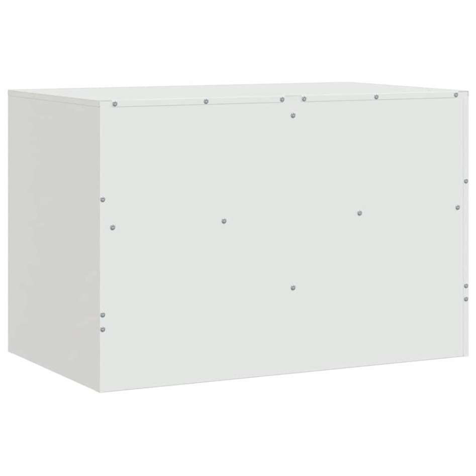 Muebles para TV 2 unidades acero blanco 67x39x44