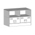 Muebles para TV 2 unidades acero blanco 67x39x44