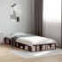 Estructura de cama madera de ingeniería marrón roble 90x190