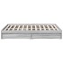 Cama con cajones madera ingeniería gris Sonoma 120x190