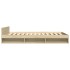 Cama con cajones madera ingeniería roble Sonoma 135x190