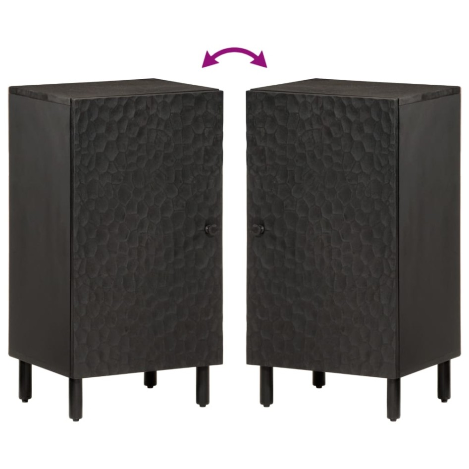 Aparador madera maciza de mango negro 40x33x75