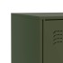 Aparador de acero verde oliva 67x39x83