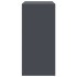 Aparador de acero gris antracita 67x39x83