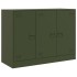 Aparador de acero verde oliva 99x39x73