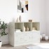 Aparador de acero blanco 99x39x73