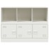 Aparador de acero blanco 99x39x73