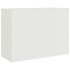 Aparador de acero blanco 99x39x73