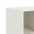 Aparador de acero blanco 99x39x73