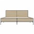 Estructura cama madera ingeniería metal roble Sonoma 120x190