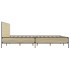 Estructura cama madera ingeniería metal roble Sonoma 120x190
