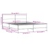 Estructura cama madera ingeniería metal roble Sonoma 120x190