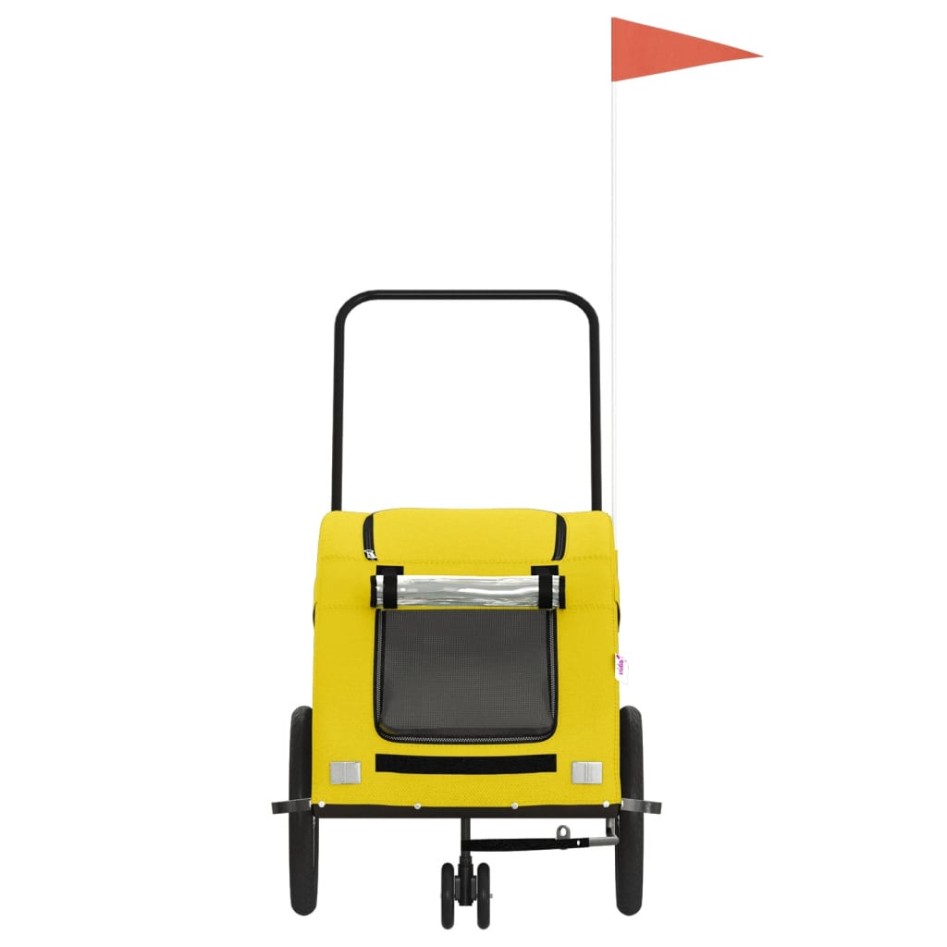 Remolque de bicicleta mascotas hierro tela Oxford