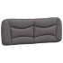Cama con colchón cuero sintético gris 120x200