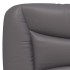 Cama con colchón cuero sintético gris 120x200