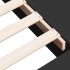 Estructura de cama madera de ingeniería negra 90x200