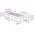 Estructura de cama madera de ingeniería negra 90x200