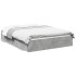 Cama con cajones madera ingeniería gris hormigón 135x190
