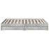 Cama con cajones madera ingeniería gris hormigón 135x190