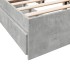 Cama con cajones madera ingeniería gris hormigón 135x190