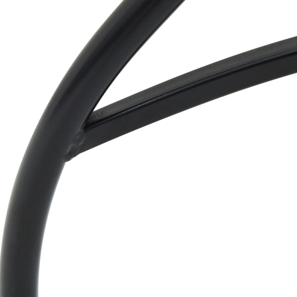 Juego de bistró de mosaico de hierro y cerámica negro y