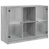 Aparador madera de ingeniería gris Sonoma 102x37x75,5