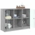 Aparador madera de ingeniería gris Sonoma 102x37x75,5