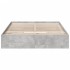 Cama con cajones madera ingeniería gris hormigón 140x190